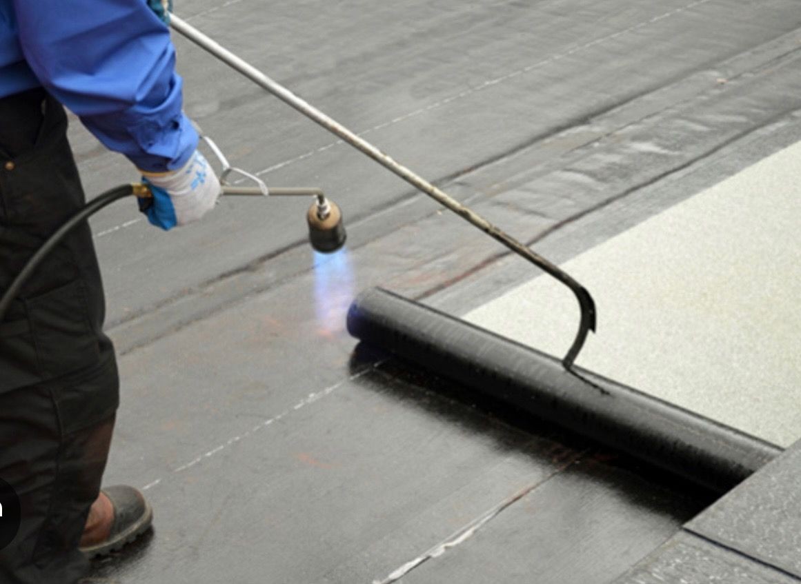 Torch-Down Flat Roofing Install